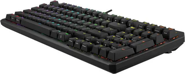Alt view image 6 of 8 - ASUS TUF Gaming K3 Gen II keyboard - compact 97-key layout, optical-mechanical RGB switches, detachable top plate, and Aura Sync
