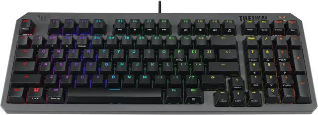 Alt view image 8 of 8 - ASUS TUF Gaming K3 Gen II keyboard - compact 97-key layout, optical-mechanical RGB switches, detachable top plate, and Aura Sync