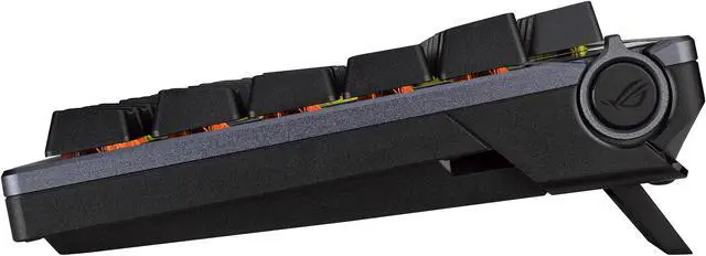 Alt view image 3 of 8 - ASUS ROG Azoth 75 Wireless DIY Custom Gaming Keyboard - OLED display, Hot-Swappable Pre-lubed ROG NX Storm Switches & Keyboard Stabilizers, PBT Keycaps, RGB