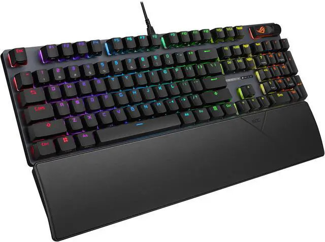 Alt view image 9 of 10 - ASUS ROG Strix Scope II X 100% Wireless Mechanical Gaming Keyboard - hot-swappable pre-lubed Snow V2 mechanical switches, multifunction controls, PBT doubleshot keycaps, silicone dampening foam