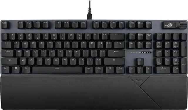 Alt view image 8 of 9 - ASUS ROG Strix Scope II RX Gaming Keyboard - IP57-rated, Dampening Foam, Pre-lubed ROG RX Red Optical Switches, ABS Keycaps, multi-function controls, Xbox Game Bar function hotkeys, RGB - Black