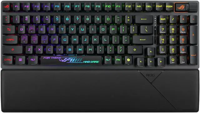 Main image of ASUS ROG Strix Scope II 96 RX Wireless Gaming Keyboard, Optical Switches, Low Latency 2.4GHz, RGB, Compact 96% Layout