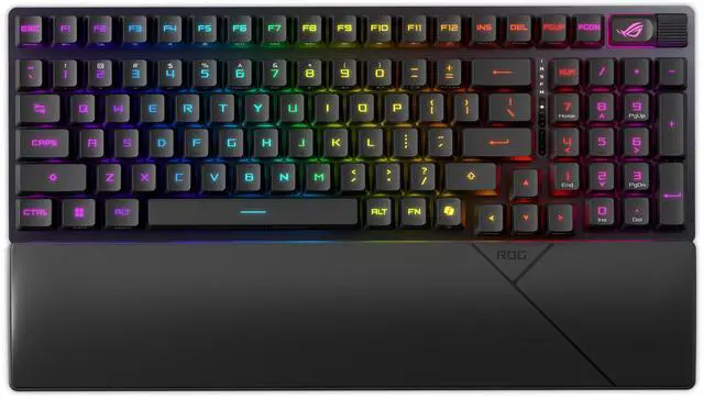 Alt view image 13 of 14 - ASUS ROG Strix Scope II 96 RX Wireless Gaming Keyboard, Optical Switches, Low Latency 2.4GHz, RGB, Compact 96% Layout