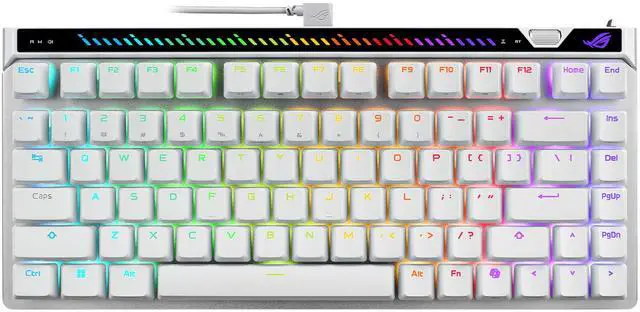 Main image of ASUS ROG Falchion Ace 75 HE Wired Analog/Hall Effect Gaming Keyboard 75% TKL, USB, Hot Swappable HFX V2X Magnetic Switch, Rapid Trigger, 8KHz Polling, PBT Keycap, Carry Case, Web-based Config - White