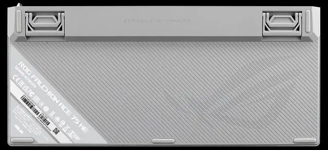 Alt view image 9 of 14 - ASUS ROG Falchion Ace 75 HE Wired Analog/Hall Effect Gaming Keyboard 75% TKL, USB, Hot Swappable HFX V2X Magnetic Switch, Rapid Trigger, 8KHz Polling, PBT Keycap, Carry Case, Web-based Config - White