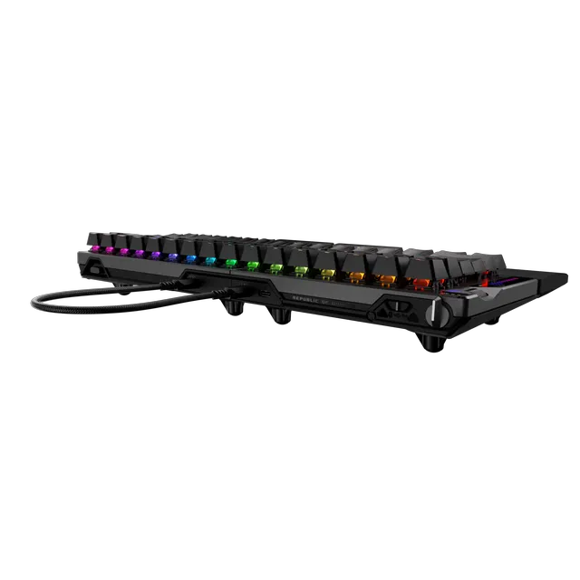 Alt view image 7 of 10 - ASUS M703 ROG Falcata Ace 75% Wireless Gaming Keyboard