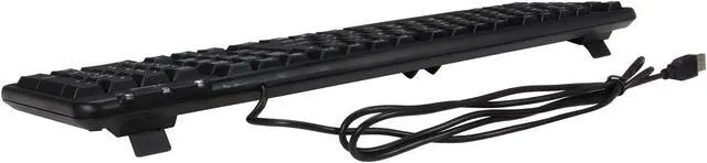 Alt view image 3 of 4 - Rosewill RK-200 - Standard Keyboard - Black, 107 Normal Keys, USB Wired