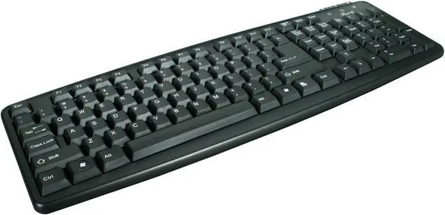 Main image of Rosewill RK-201 - Standard Keyboard - Black, 107 Normal Keys, PS/2 Wired