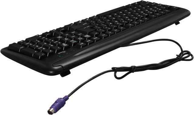 Alt view image 3 of 4 - Rosewill RK-101 - PS/2 Wired Standard Enhanced Keyboard - Black, 107 Normal Keys