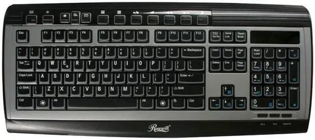 Alt view image 2 of 4 - Rosewill RK-V3 2-Tone 104 Normal Keys 15 Function Keys USB Wired Standard Keyboard