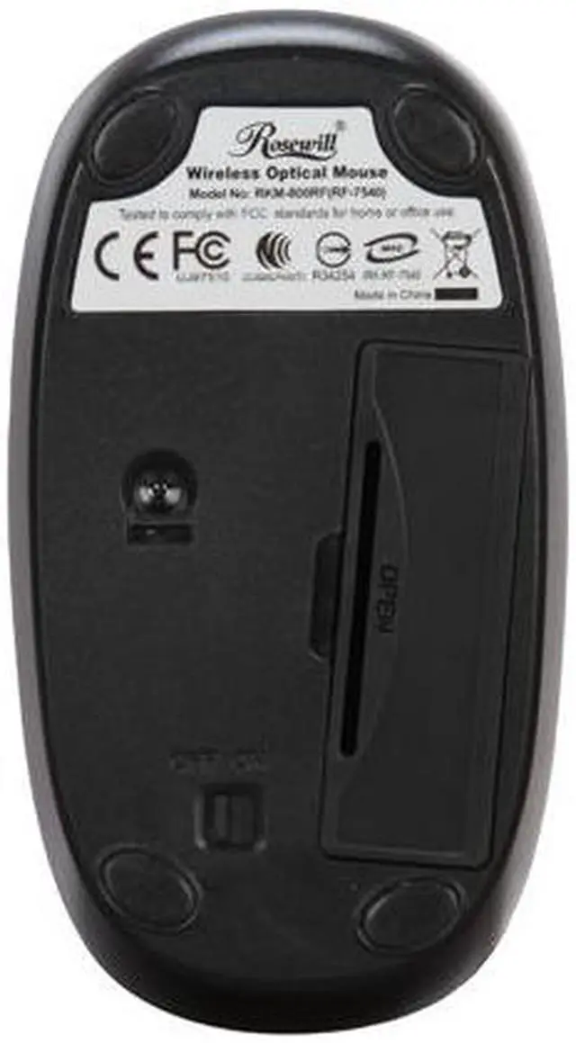 Alt view image 9 of 10 - Rosewill RKM-800RF 2.4 GHz Cordless Slim Keyboard and Mouse Combo