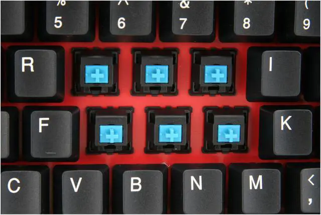 Alt view image 6 of 7 - Rosewill RK-9000 - Mechanical Keyboard - Cherry MX Blue Switches
