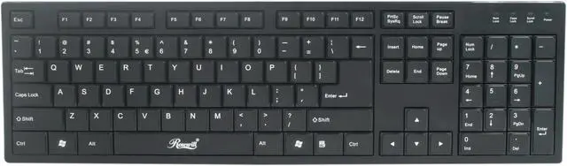 Alt view image 2 of 4 - Rosewill RK-7431 Black 104 Normal Keys USB Super Slim Keyboard with Scissor-Key Switches