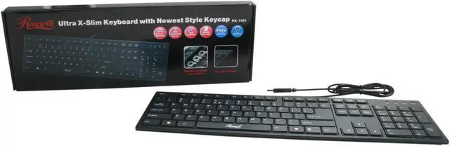 Alt view image 4 of 4 - Rosewill RK-7431 Black 104 Normal Keys USB Super Slim Keyboard with Scissor-Key Switches