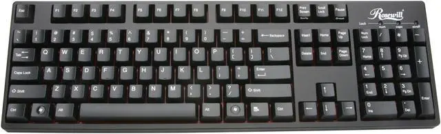 Alt view image 2 of 6 - Rosewill RK-9000RE - Mechanical Keyboard with Cherry MX Red Switches