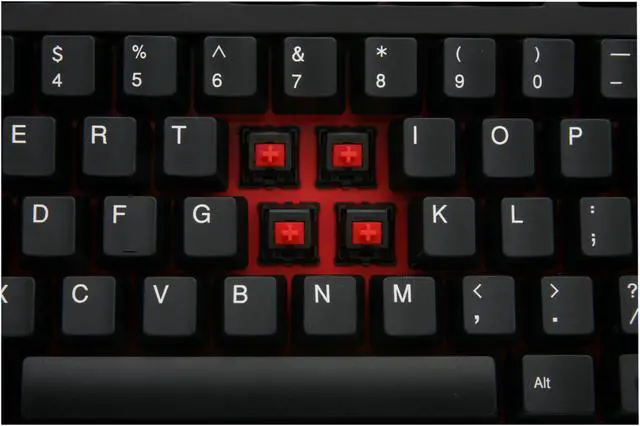 Alt view image 4 of 6 - Rosewill RK-9000RE - Mechanical Keyboard with Cherry MX Red Switches