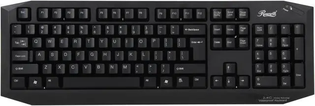 Alt view image 2 of 6 - Rosewill RKM-1000RF (RIKB-11005) 2.4 GHz Wireless Slim Keyboard and Mouse Combo