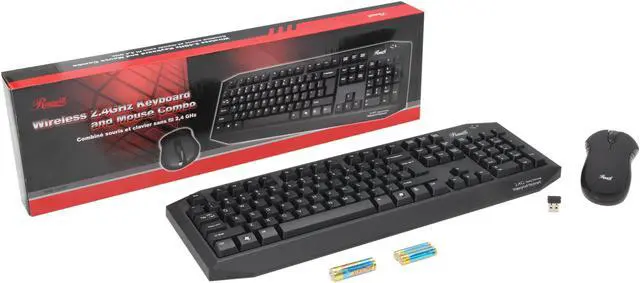 Alt view image 6 of 6 - Rosewill RKM-1000RF (RIKB-11005) 2.4 GHz Wireless Slim Keyboard and Mouse Combo