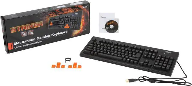 Alt view image 4 of 4 - Rosewill STRIKER RK-6000 - Mechanical Keyboard - Programmable Keys, Anti-Ghosting Features, and 10 Profiles