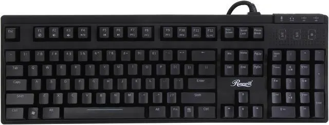 Alt view image 2 of 4 - Rosewill Apollo - RK-9100xRBR - Mechanical Keyboard with Red Backlit