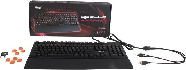 Alt view image 4 of 4 - Rosewill Apollo - RK-9100xRBR - Mechanical Keyboard with Red Backlit