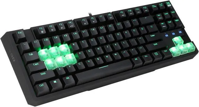 Alt view image 2 of 17 - Rosewill RGB80 - 16.8 Million Color Illuminated Mechanical Gaming Keyboard