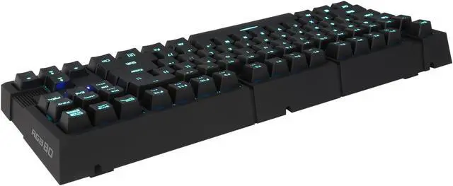 Alt view image 8 of 17 - Rosewill RGB80 - 16.8 Million Color Illuminated Mechanical Gaming Keyboard