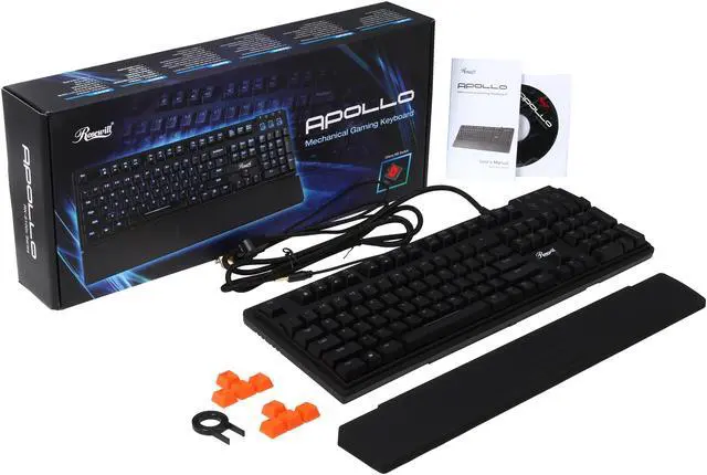 Alt view image 5 of 5 - Rosewill Apollo RK-9100xBRE - Blue Backlit Mechanical Keyboard