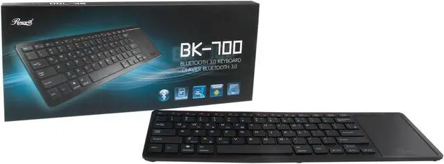 Alt view image 5 of 5 - Rosewill BK-700 - Bluetooth Keyboard with 5" EMC Mouse Touch Pad - Android Hot Keys, Supports Smartphones and Tablets