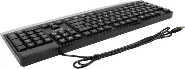 Alt view image 7 of 10 - Rosewill USB Wired Slim Desktop Keyboard & Mouse Combo Black - RKM-600