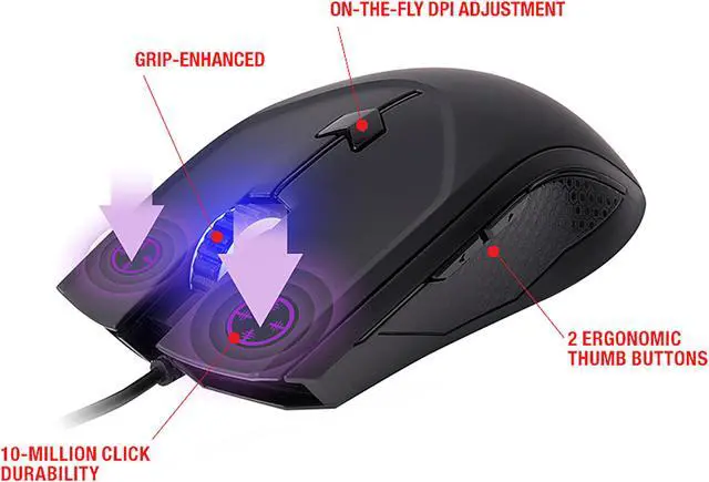 Alt view image 7 of 9 - Rosewill Fusion C30 Gaming Keyboard & Mouse Combo with 3-Color LED Backlit