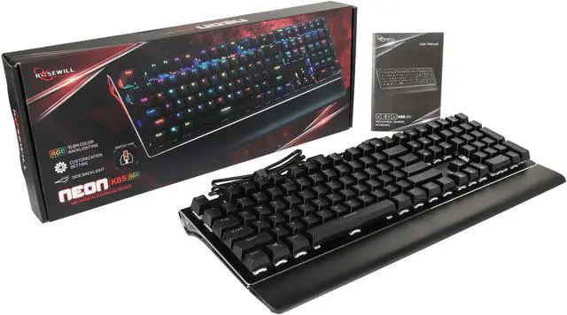 Alt view image 14 of 14 - Rosewill NEON K85 RGB Mechanical Gaming Keyboard with Brown Switches