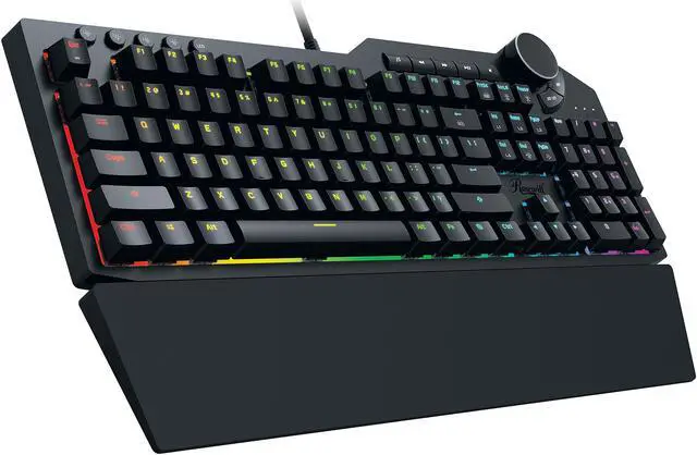 Alt view image 4 of 10 - Rosewill NEON K90 RGB BR Mechanical Gaming Keyboard with Kailh Brown Switches, 15 RGB LED Backlight Effects, NKRO, Anti-Ghosting, Multimedia Control Keys, Macro Hotkeys, USB Passthrough