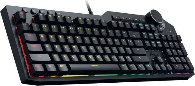 Alt view image 5 of 10 - Rosewill NEON K90 RGB BR Mechanical Gaming Keyboard with Kailh Brown Switches, 15 RGB LED Backlight Effects, NKRO, Anti-Ghosting, Multimedia Control Keys, Macro Hotkeys, USB Passthrough