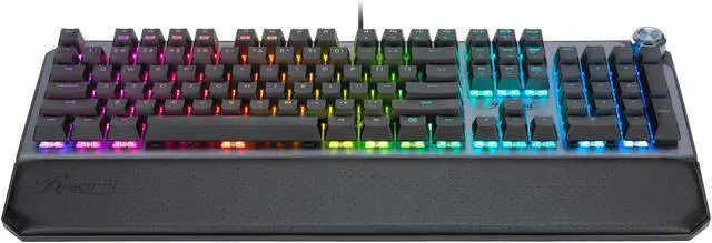 Alt view image 2 of 12 - Rosewill NEON K91 RGB Wired Mechanical Gaming Keyboard, Kailh Blue Switches, Underglow and 17 Backlit Modes, NKRO, Anti-Ghosting, Multimedia Control Keys, PBT Keycaps, Macro Keys