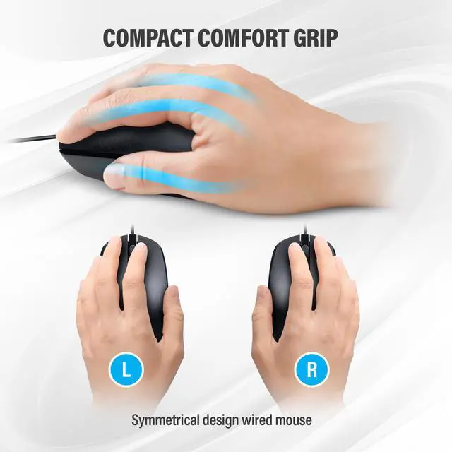 Alt view image 5 of 7 - Rosewill HKM100 Wired Black Keyboard and Mouse