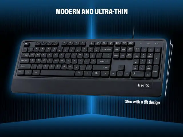 Alt view image 7 of 7 - Rosewill HKM100 Wired Black Keyboard and Mouse