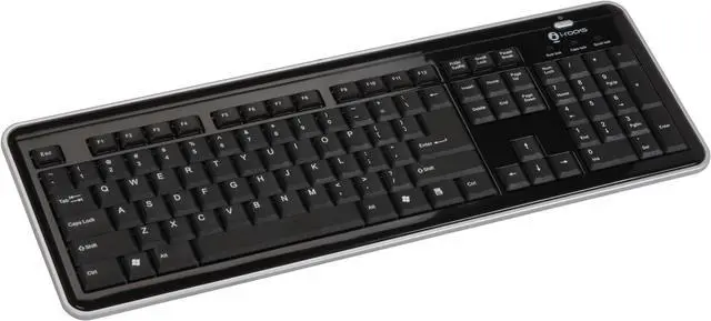 Main image of i-rocks KR-6170-BK Black 104 Normal Keys USB or PS/2 Slim Stylish Scissor Structure Keyboard