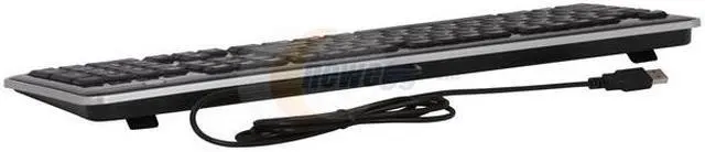 Alt view image 3 of 4 - i-rocks KR-6170-BK Black 104 Normal Keys USB or PS/2 Slim Stylish Scissor Structure Keyboard