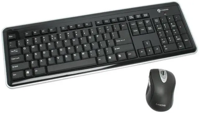 Main image of i-rocks RF-6572-BK Piano Black 104 Normal Keys 2.4 GHz RF Wireless Slim Keyboard/Mouse Combo w/ Travel Pouch
