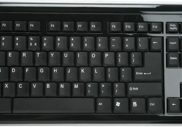 Alt view image 4 of 15 - i-rocks RF-6572-BK Piano Black 104 Normal Keys 2.4 GHz RF Wireless Slim Keyboard/Mouse Combo w/ Travel Pouch