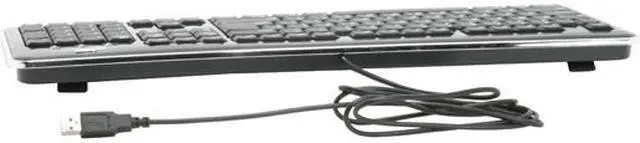 Alt view image 3 of 4 - i-rocks KR-6170M-BK Black 104 Normal Keys USB Wired Standard i-mini Piano  X-Slim Mac Keyboard