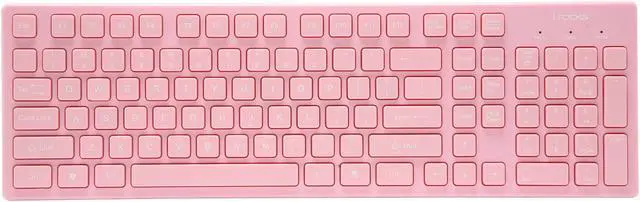 Alt view image 2 of 4 - i-rocks KR-6401-PK Pink 103 Normal Keys USB Wired Chocolate Key Style Slim Keyboard