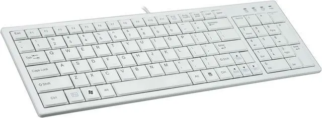 Main image of i-rocks KR-6421-WH White USB Wired Slim Ultra X-Slim Keyboard with Terrace Keycap