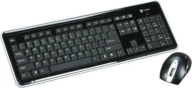 Main image of i-rocks RF-6577L-BK Black USB RF Wireless Slim Keyboard