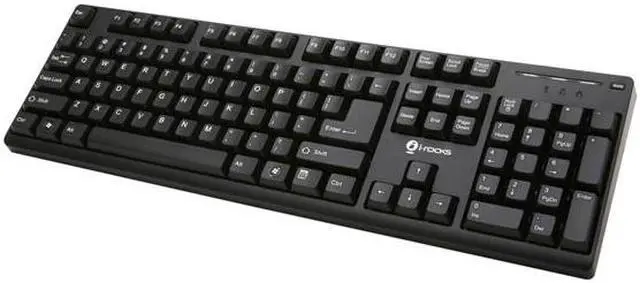 Main image of i-rocks KR-6260-BK Black 104 Normal Keys USB or PS/2 Wired Standard 24 Keys Anti Ghosting Gaming Keyboard