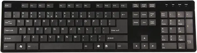Alt view image 2 of 4 - i-rocks IRK01WN-BK Black 104 Normal Keys USB 2.0 Wired Slim Keyboard with Chiclet-like Key Shape - OEM