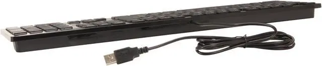 Alt view image 3 of 4 - i-rocks IRK01WN-BK Black 104 Normal Keys USB 2.0 Wired Slim Keyboard with Chiclet-like Key Shape - OEM