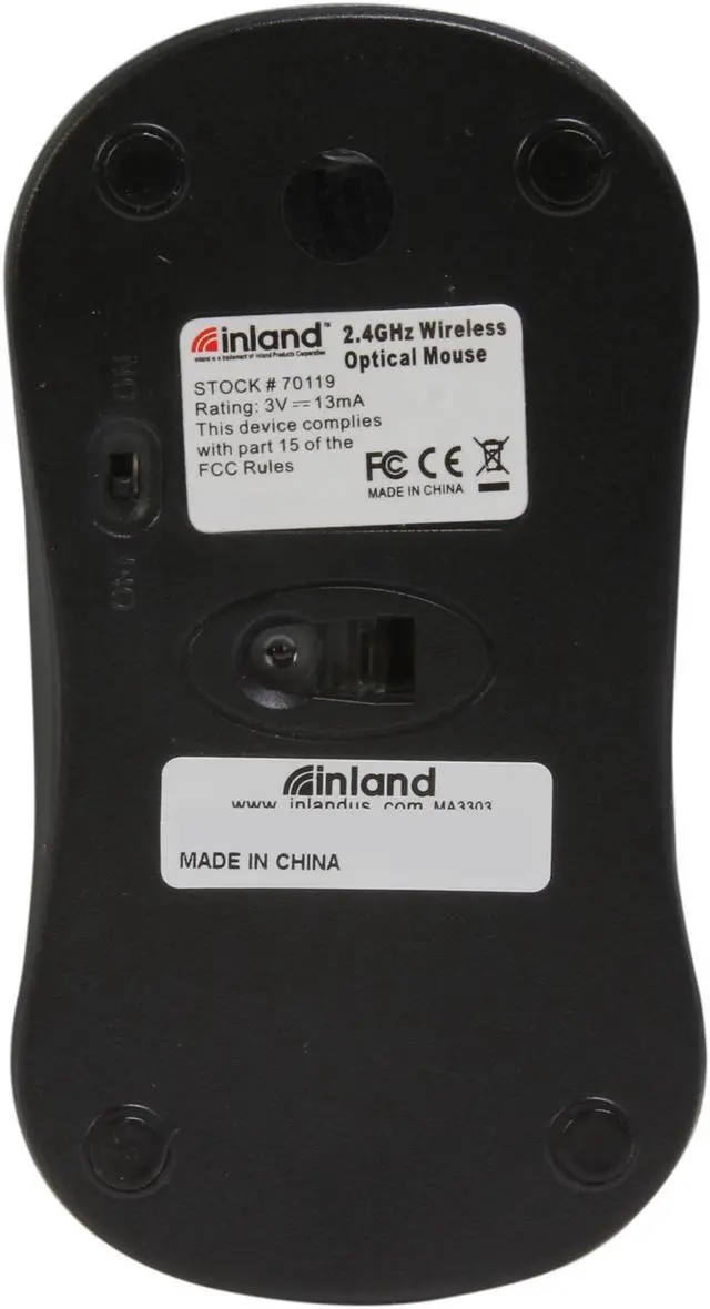 Alt view image 7 of 8 - inland 70119 Black RF Wireless Standard Mouse Keyboard Combo Set