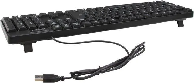 Alt view image 3 of 7 - inland 70126 Black 107 Normal Keys USB Wired Standard Keyboard / Mouse Combo